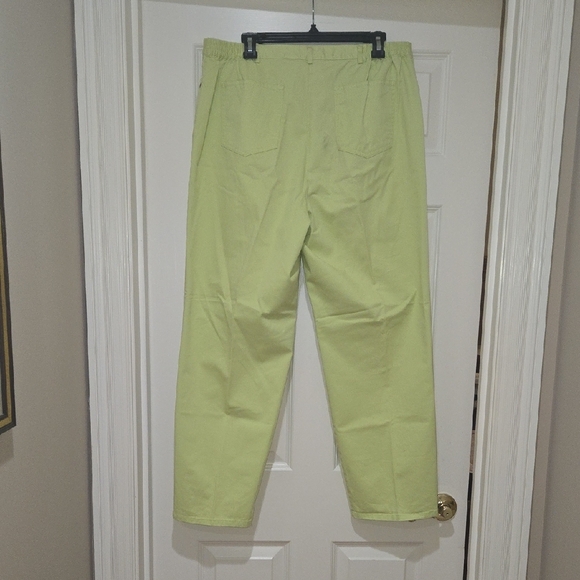 Ruby Rd. Vibrant Lime Pants - Picture 2 of 7